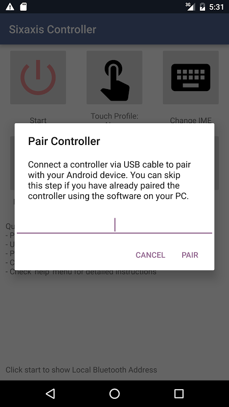 sixaxis controller android gratuit